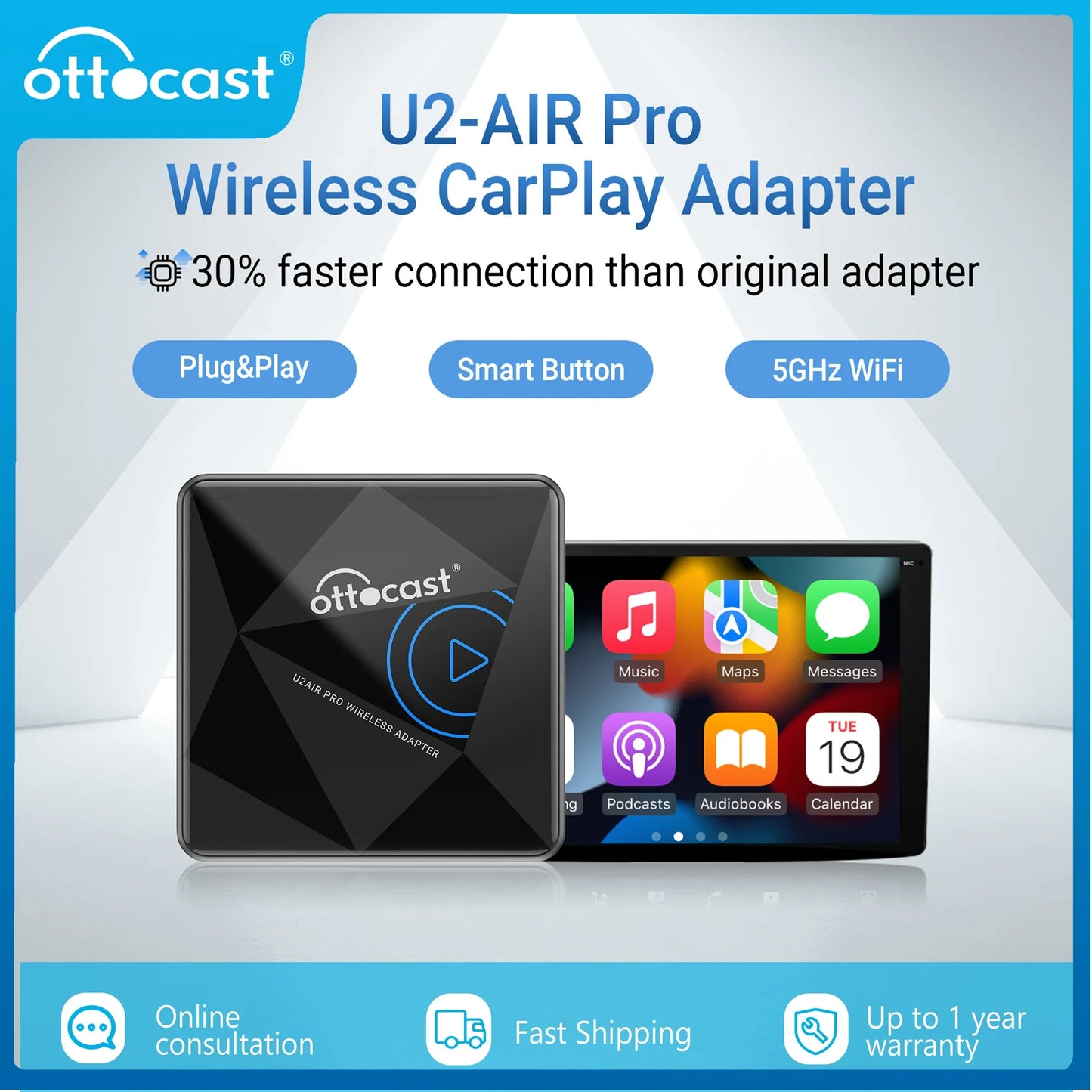 OTTOCAST CarPlay Adapter PRO CarPlay - ON Sale